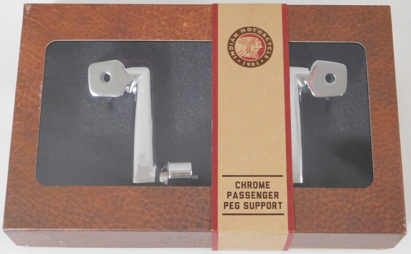 2014-2020 Indian Chief Motorcycle Chrome PINNACLE Passenger Foot Peg Supports OE