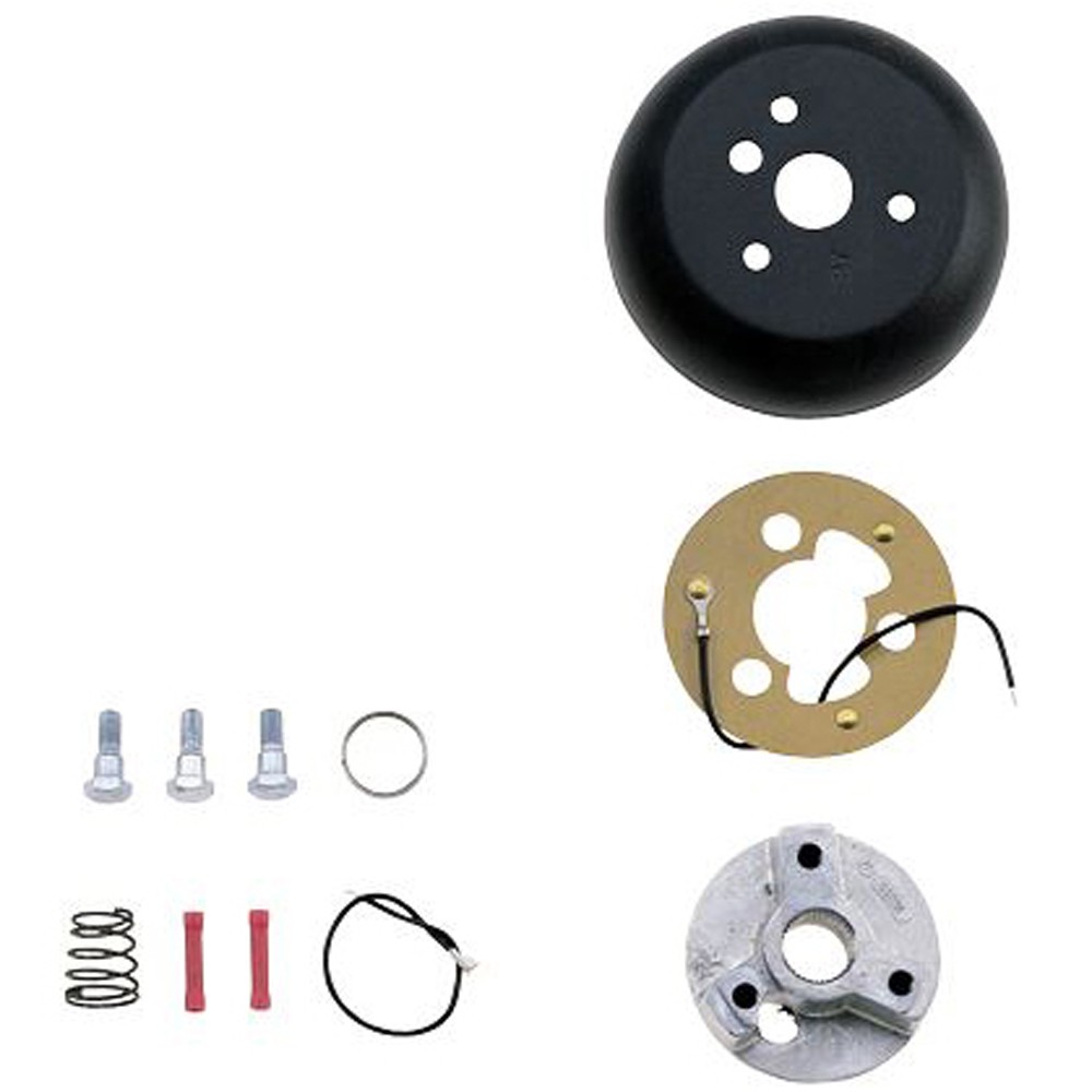 Grant 3-Bolt Matte Black Steering Wheel Hub Chevy C10 1970-1973