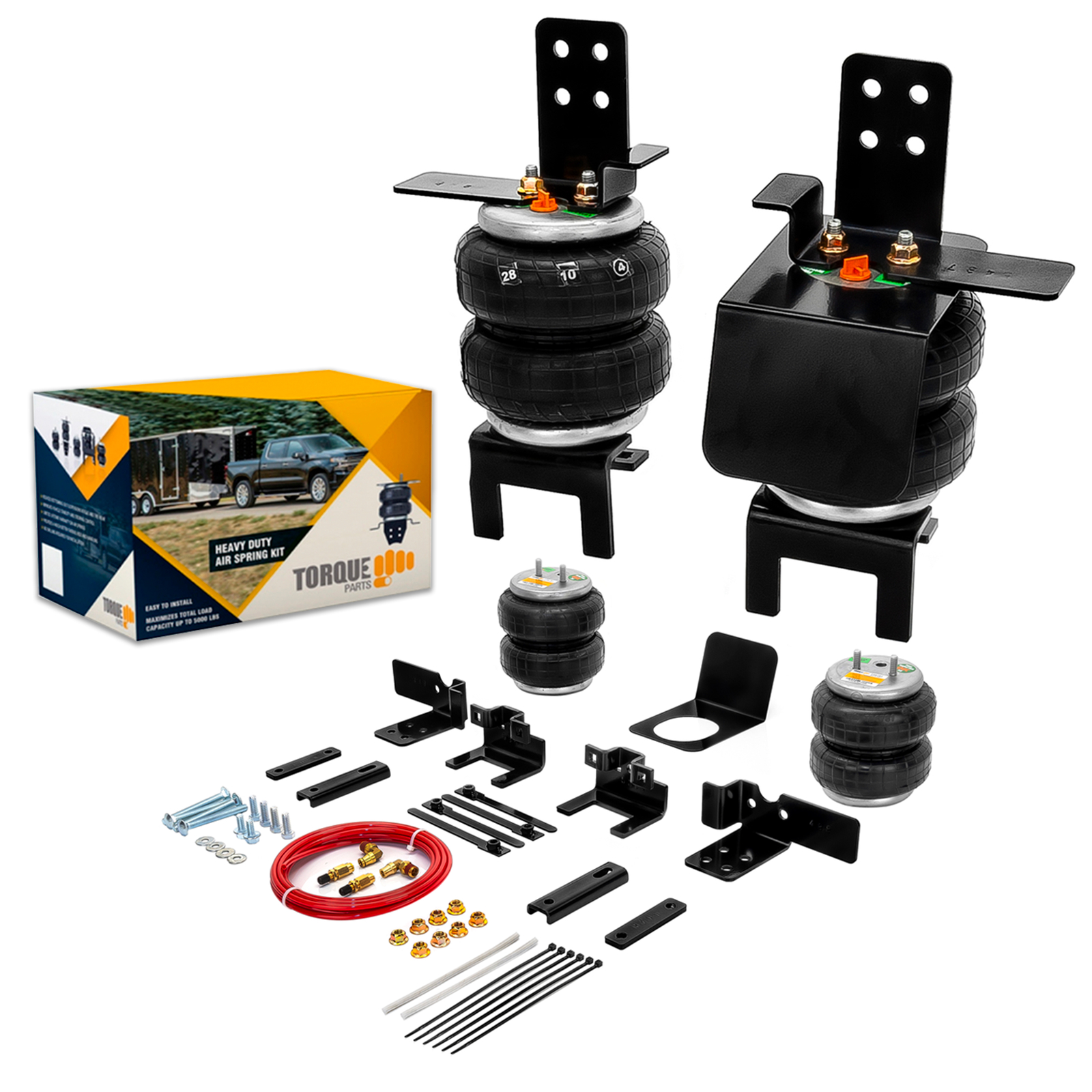 TORQUE Airbag Air Bag Suspension Kit for 1995-2004 Toyota Tacoma 4WD and Prerun