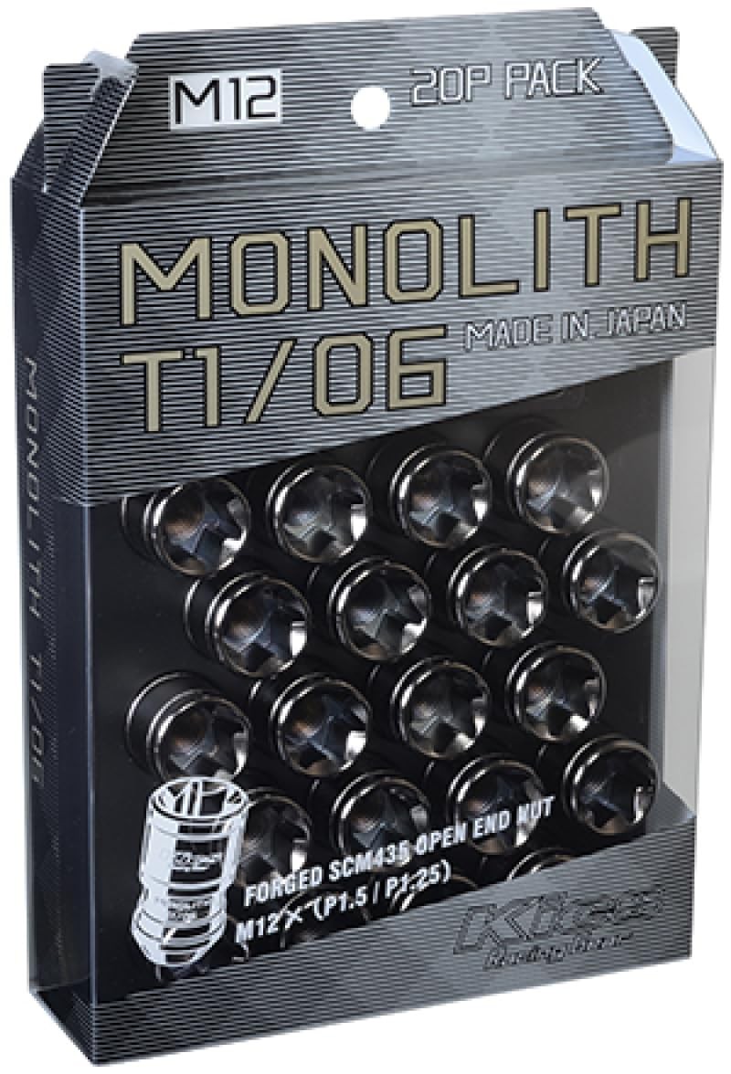 Genuine KYO-EI KICS MONOLITH T1 / 06 M12 X P1.5 20PCS MN01GK Black New