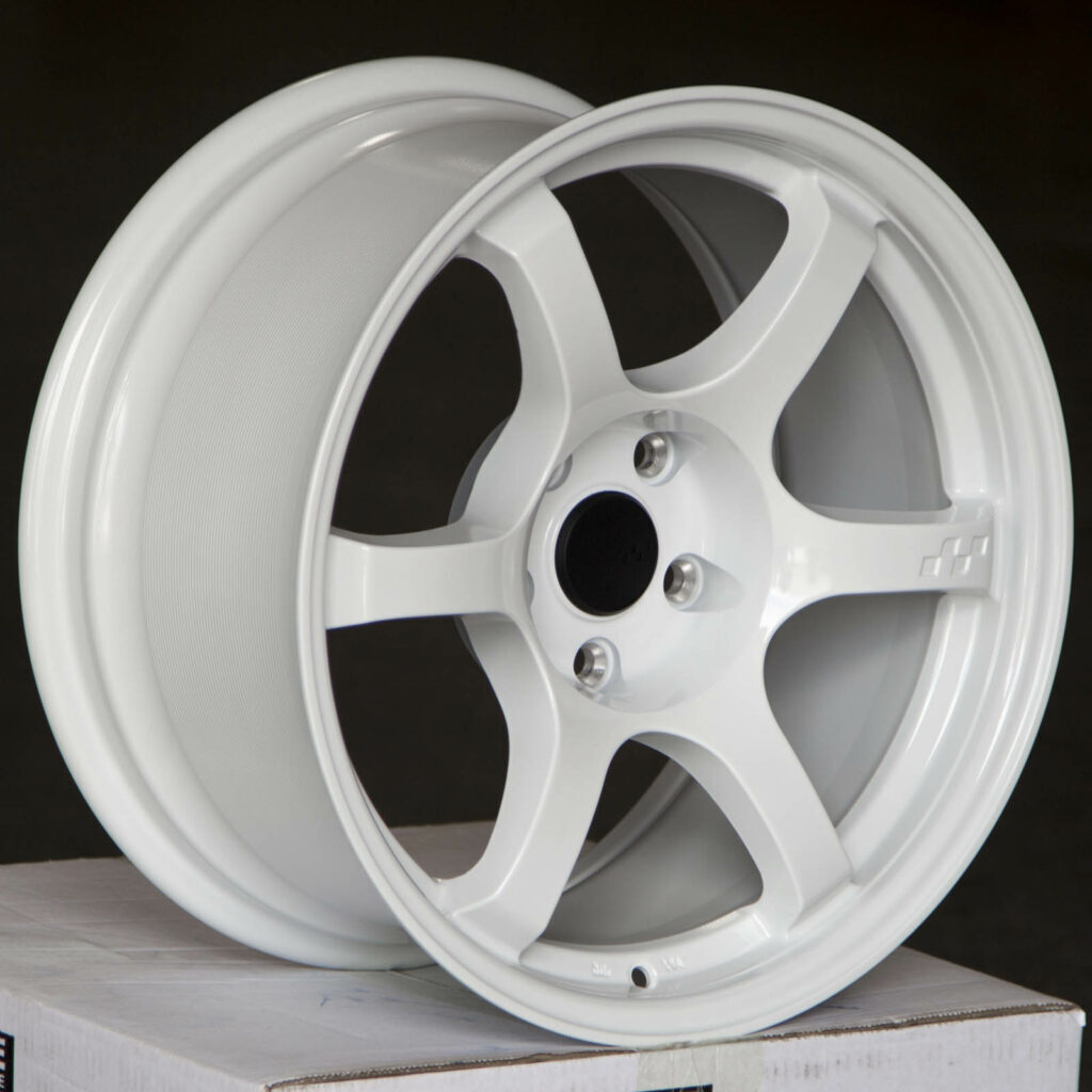 1 CIRCUIT CSF1 17x9 5x120 +20  GLOSS WHITE SPUN FORGED WHEEL DRIFT FITS E36 E46