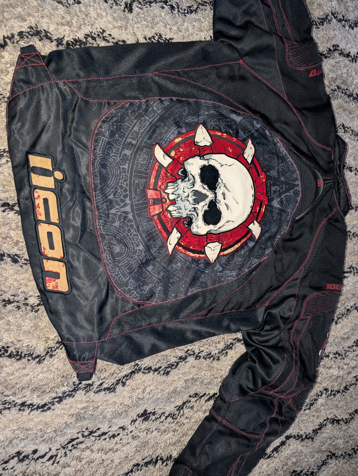 Icon Moto Motorcycle Biker Jacket Redeemer Skull Jacket XL Extra Large🔥 Icon Moto Motorcycle Biker Jacket Redeemer Skull Jacket XL Extra Large🔥