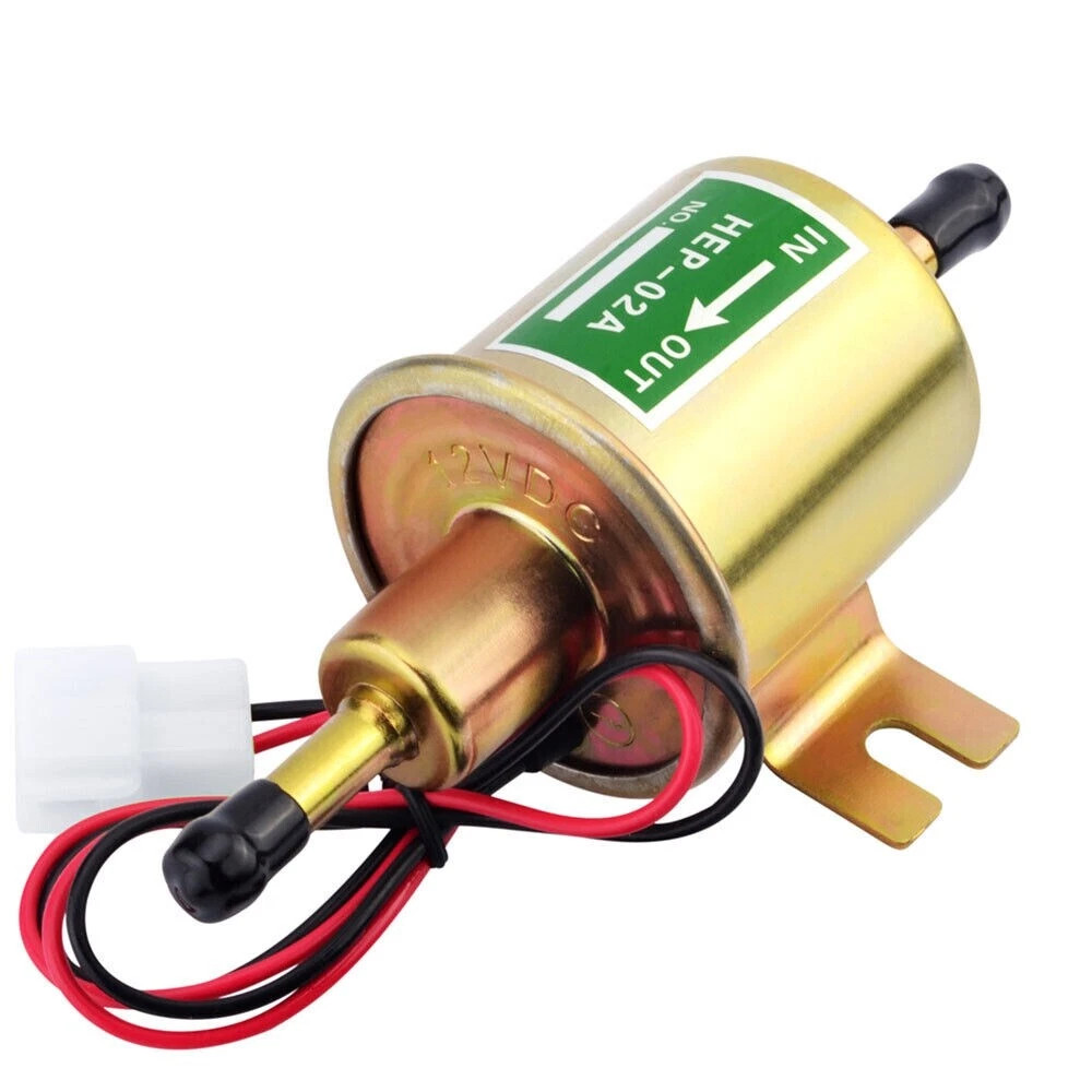 HEP-02A Inline Electric Fuel Pump Universal 12V Low Pressure Gasoline Diesel