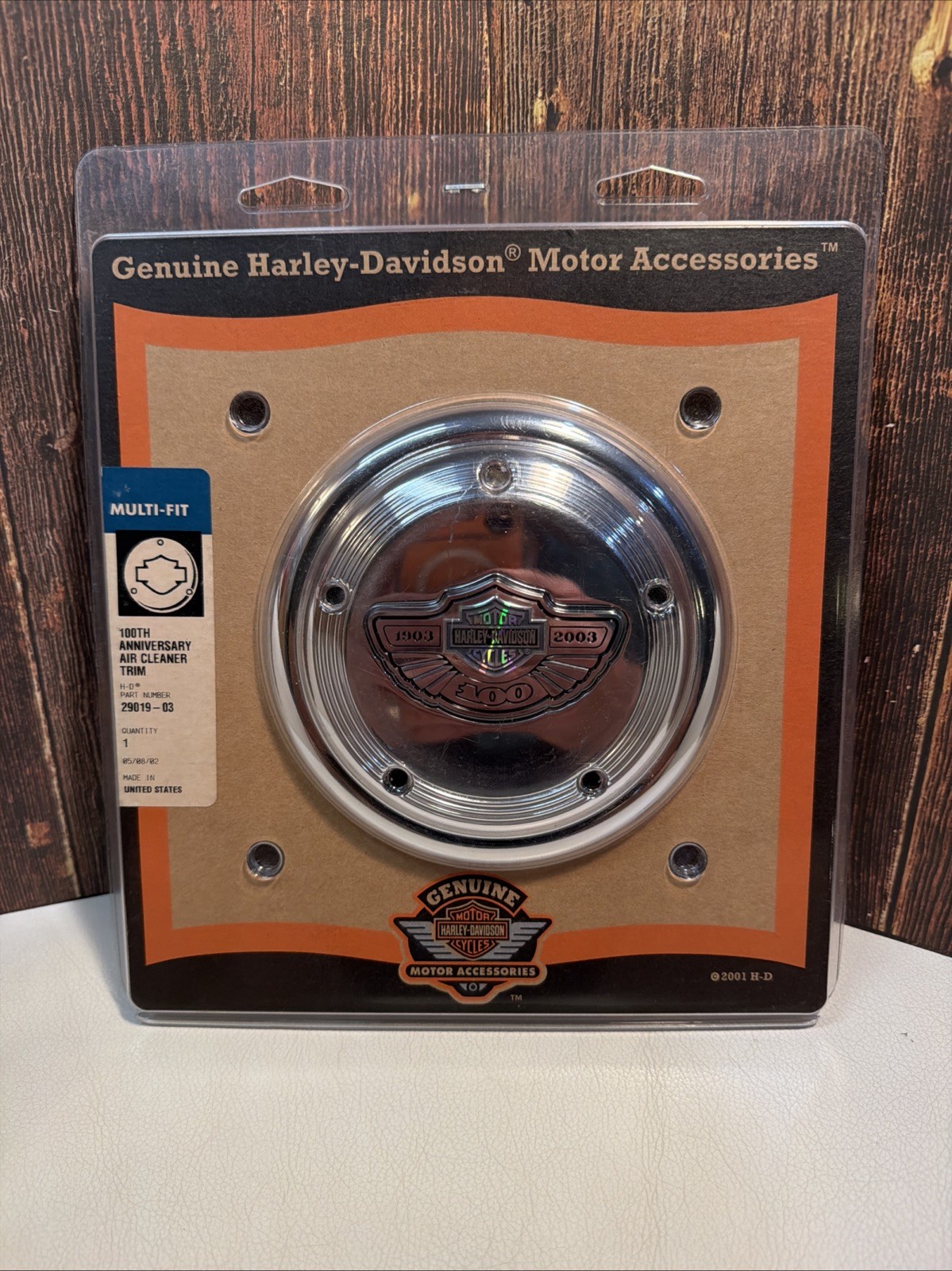 Genuine Harley 100th Anniversary Air Cleaner Cover - FLSTS, FLSTC, Touring, etc. Genuine Harley 100th Anniversary Air Cleaner Cover - FLSTS, FLSTC, Touring, etc.