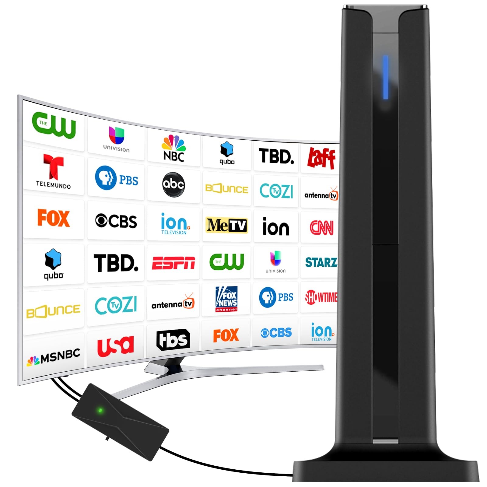 Digital TV Antenna for Smart Indoor,2026 with 3M 7.0 IN, black Digital TV Antenna for Smart Indoor,2026 with 3M 7.0 IN, black