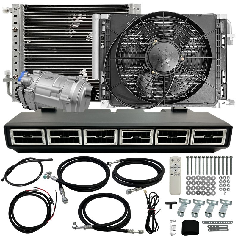 12V Underdash Car Air Conditioner Electric A/C Kit Cool Only With Remote Control