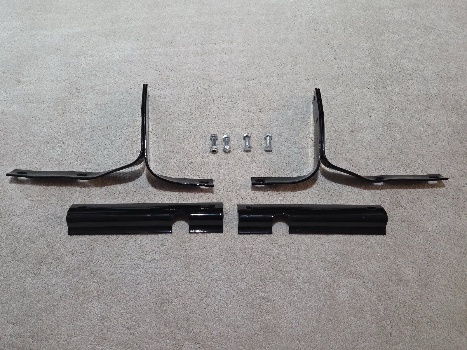 1955-56 Ford Thunderbird Original Complete Set Of Front Bumper Brackets 1955-56 Ford Thunderbird Original Complete Set Of Front Bumper Brackets