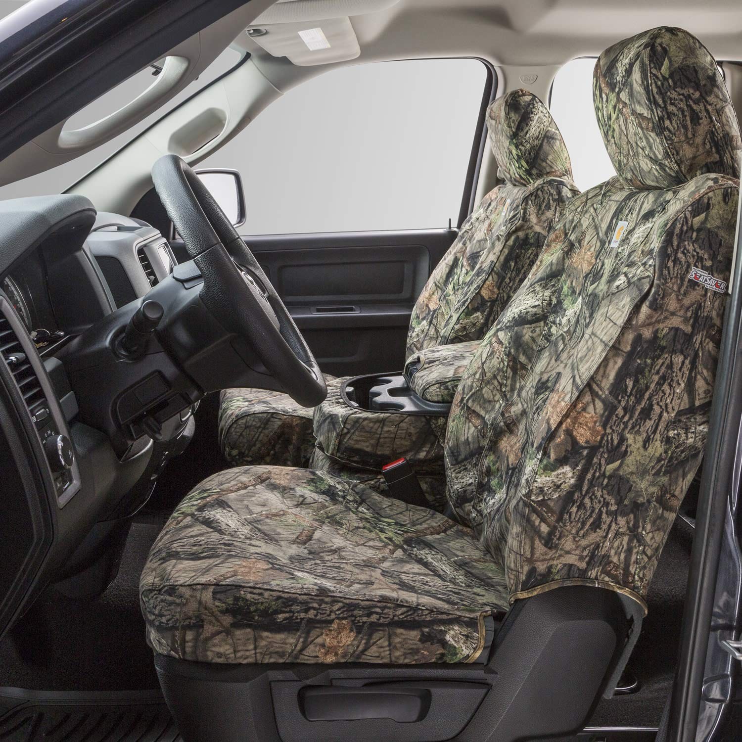 Covercraft Carhartt Mossy Oak Camo SeatSaver Front Row - Duck (Break-Up Country)