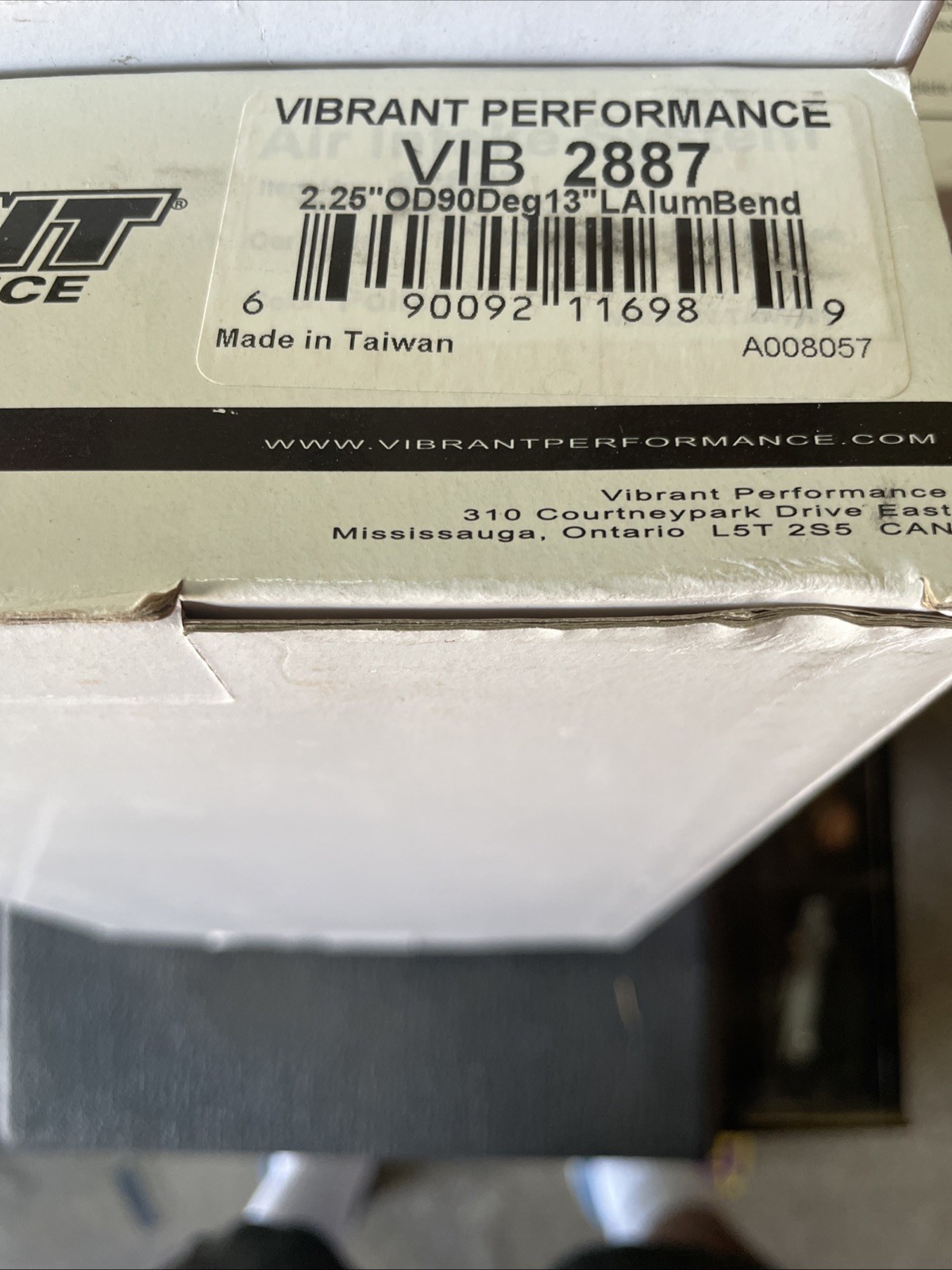 Vibrant 2887 Mandrel Bend 2.25 in. OD x 4 in. Legs, 90deg, Alum Vibrant 2887 Mandrel Bend 2.25 in. OD x 4 in. Legs, 90deg, Alum