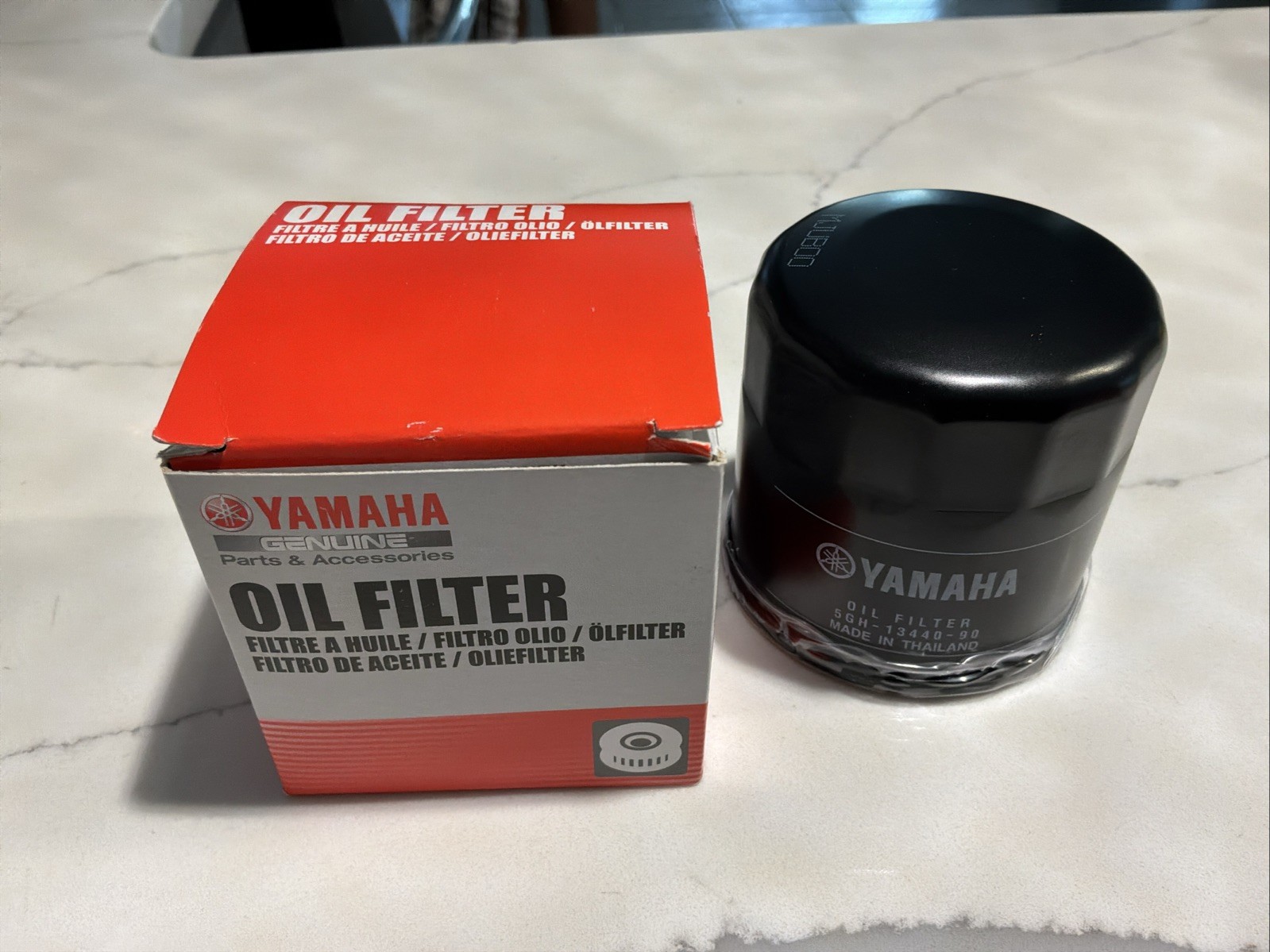New Genuine Yamaha Oil Filter 5GH-13440-90 Supersedes 5GH-13440-80 5GH-13440-60 New Genuine Yamaha Oil Filter 5GH-13440-90 Supersedes 5GH-13440-80 5GH-13440-60