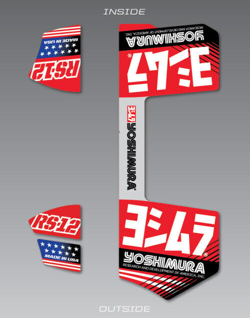Yoshimura Muffler Decal Set for RS-12 Exhausts RS12-NB010 961-9071
