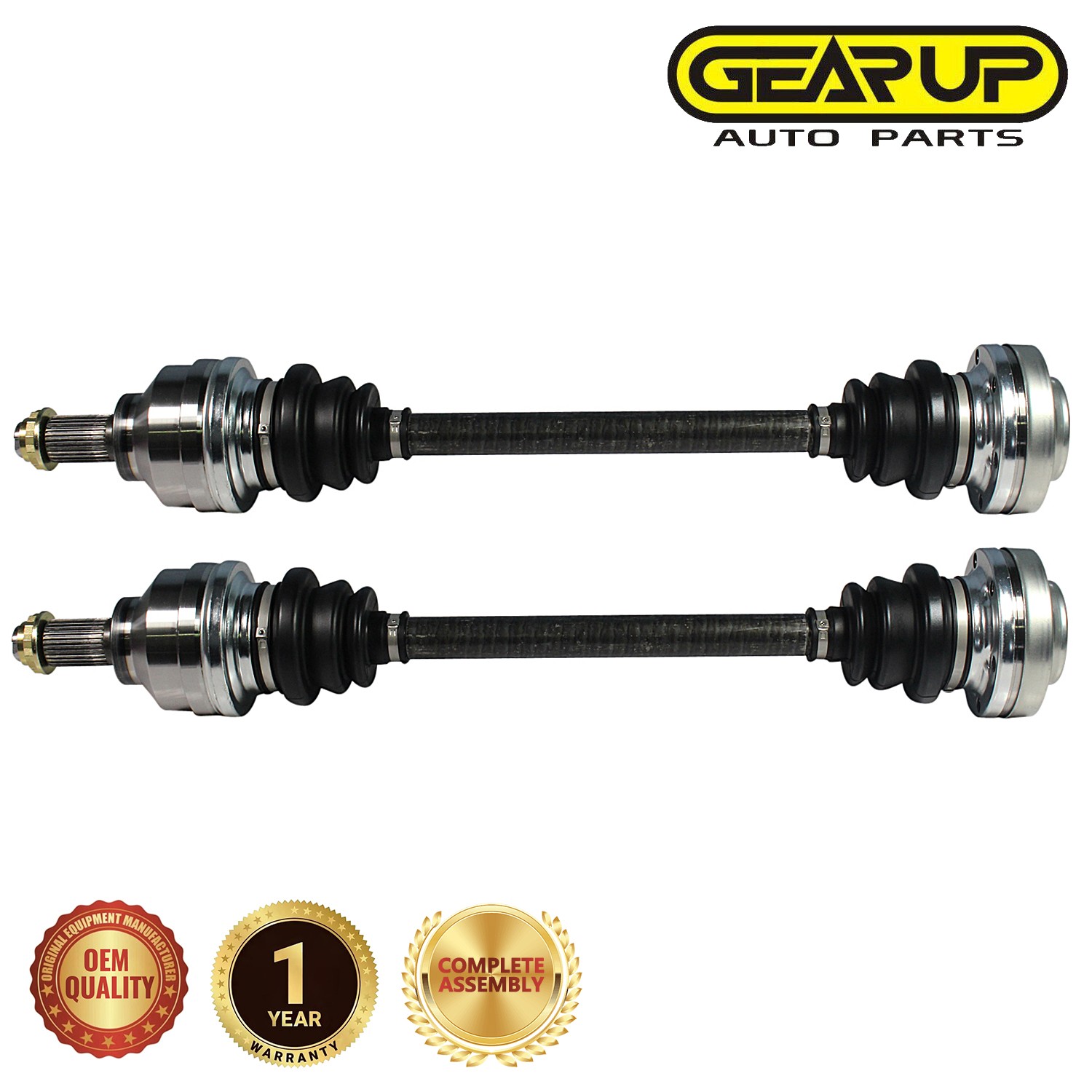 Rear Pair CV Axle Shaft Assembly for BMW 740i 740iL Base 4.4L V8 1995-2001