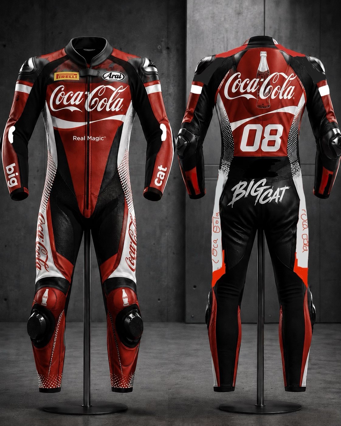 ApexMoto Real Leather Racing Suit 1 or 2 Piece Motorcycle Track Day Riding Suit
