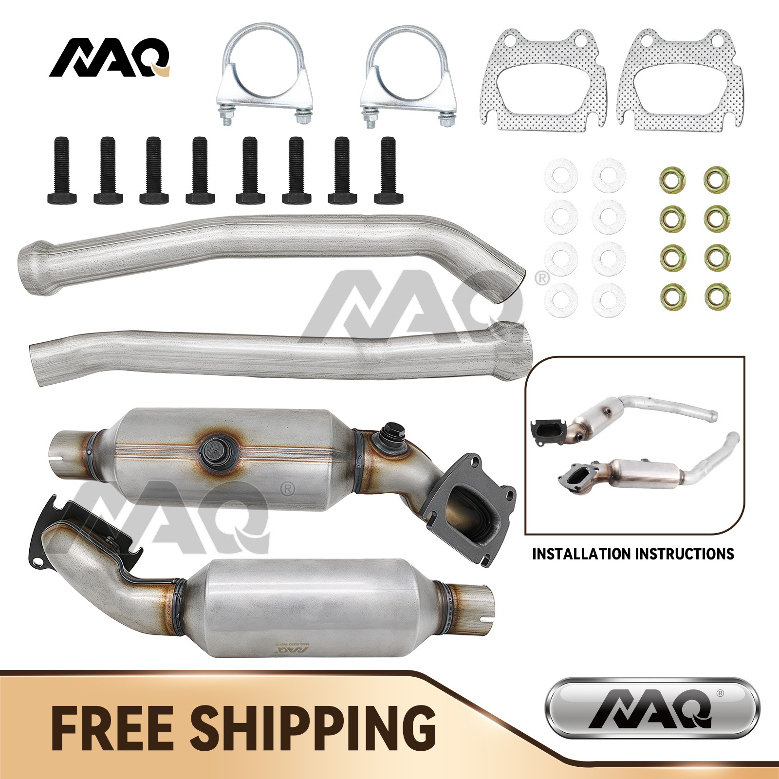 2x Catalytic Converter for 2013-2021 Jeep Grand Cherokee 3.6L Right & left 2x Catalytic Converter for 2013-2021 Jeep Grand Cherokee 3.6L Right & left
