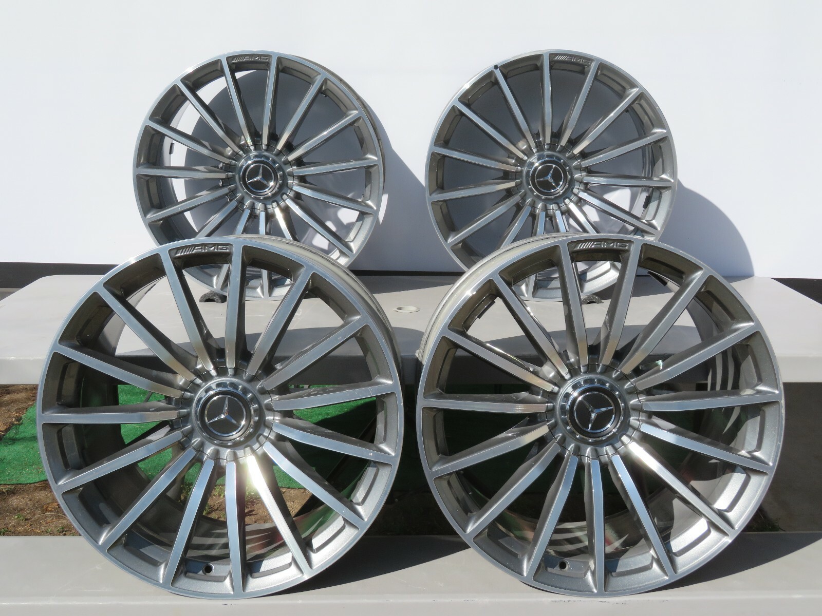 SET OF 4 FACTORY MERCEDES AMG GT STAGGERED RIMS A2904010600, A2904010700 GENUINE