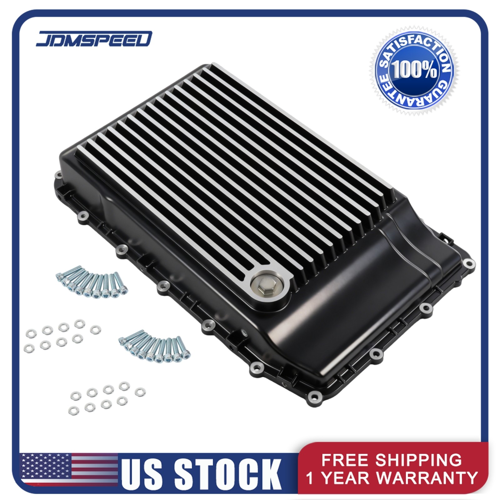 Aluminum Transmission Pan Raw Fit 2018+ Ford Mustang With 10R80 Transmission