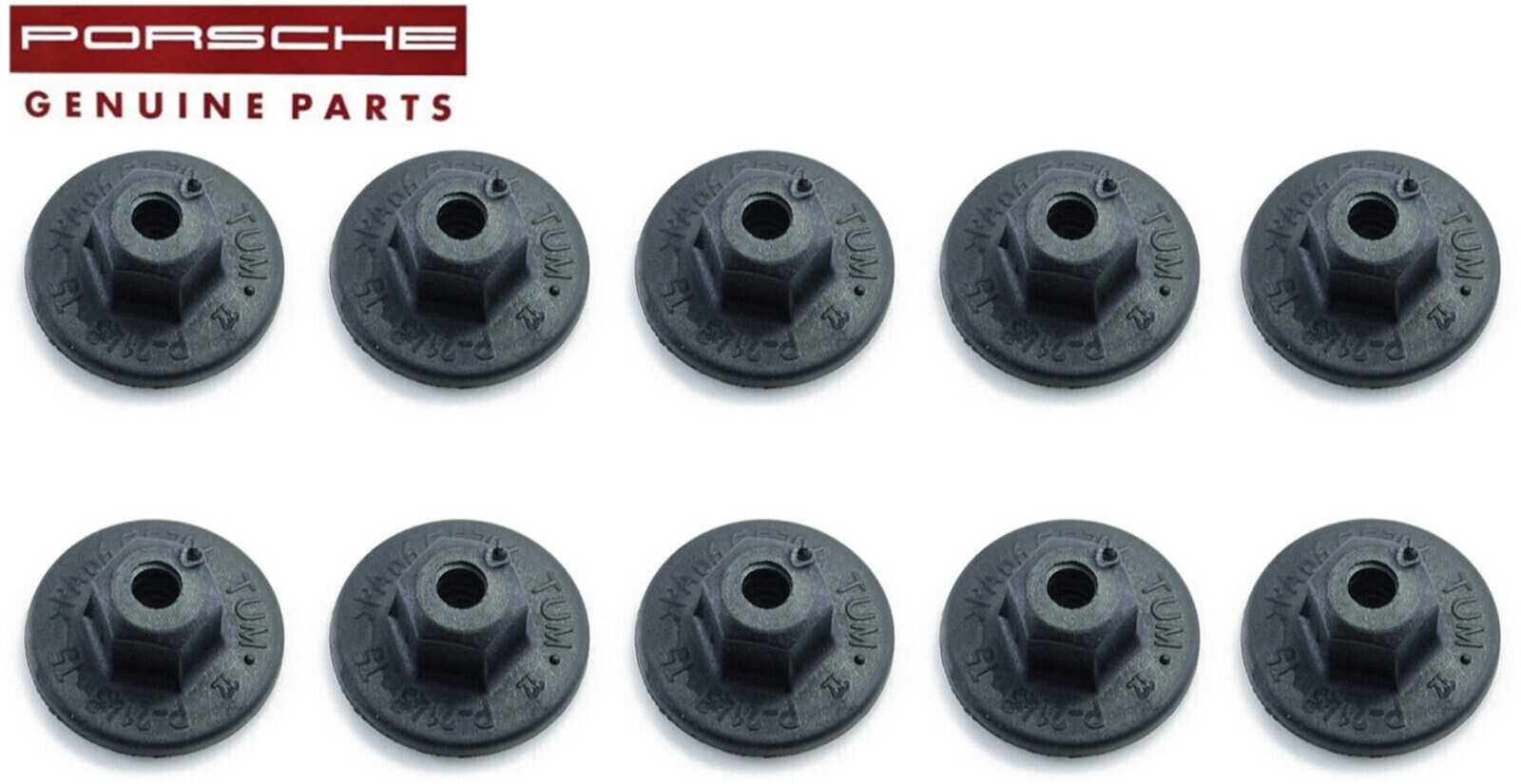 Plastic Nut (T5) For Underbody Coverings for Porsche 911 / Boxster / Cayman x10