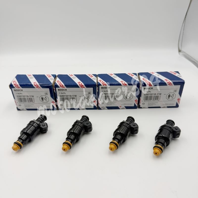 4X FUEL INJECTORS 0280150158 FOR 1981-1990 PORSCHE 944 924 S 2.5L L4 BOSCH