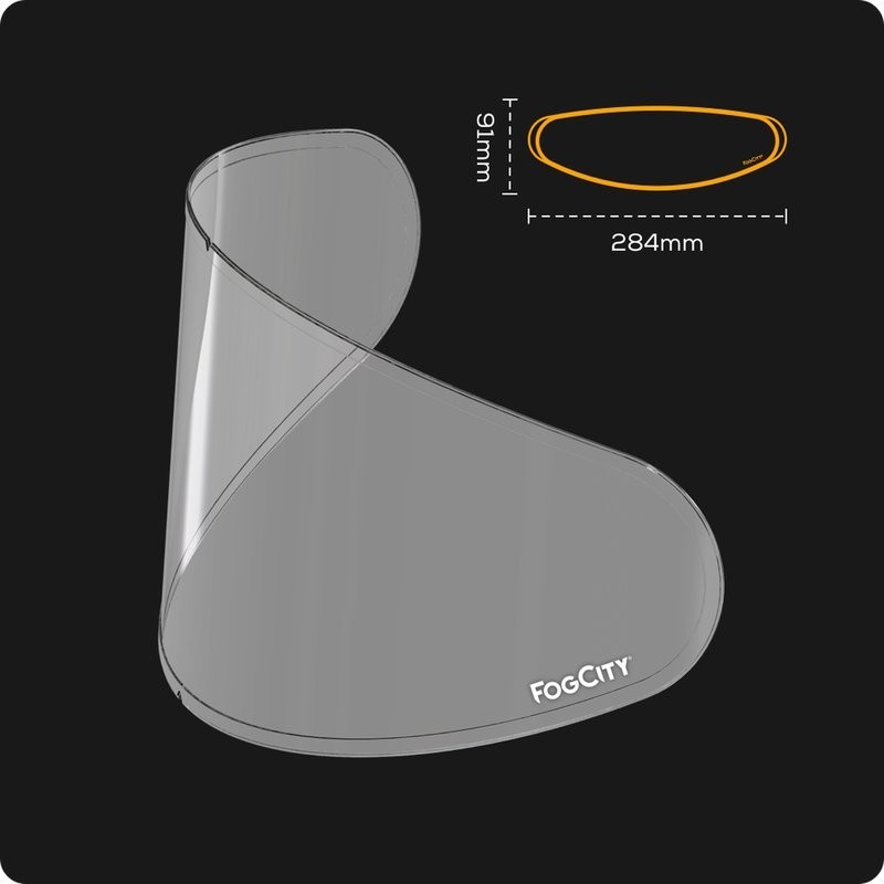 Fog City Easy Anti-fog Lens Insert Medium Full Face Visors