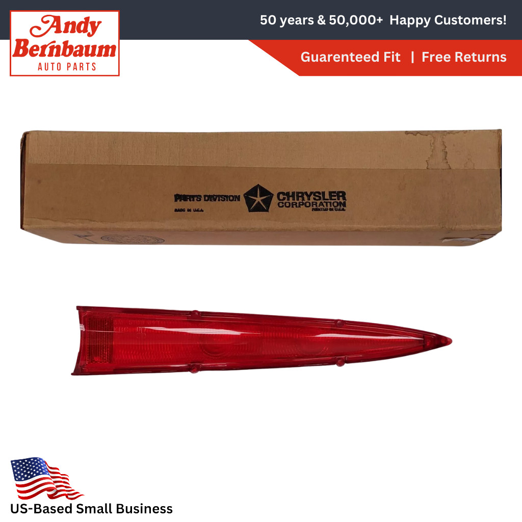 1964-66 Chrysler Imperial Right Passenger Side Outer Taillight Lens 2448842 NOS 1964-66 Chrysler Imperial Right Passenger Side Outer Taillight Lens 2448842 NOS