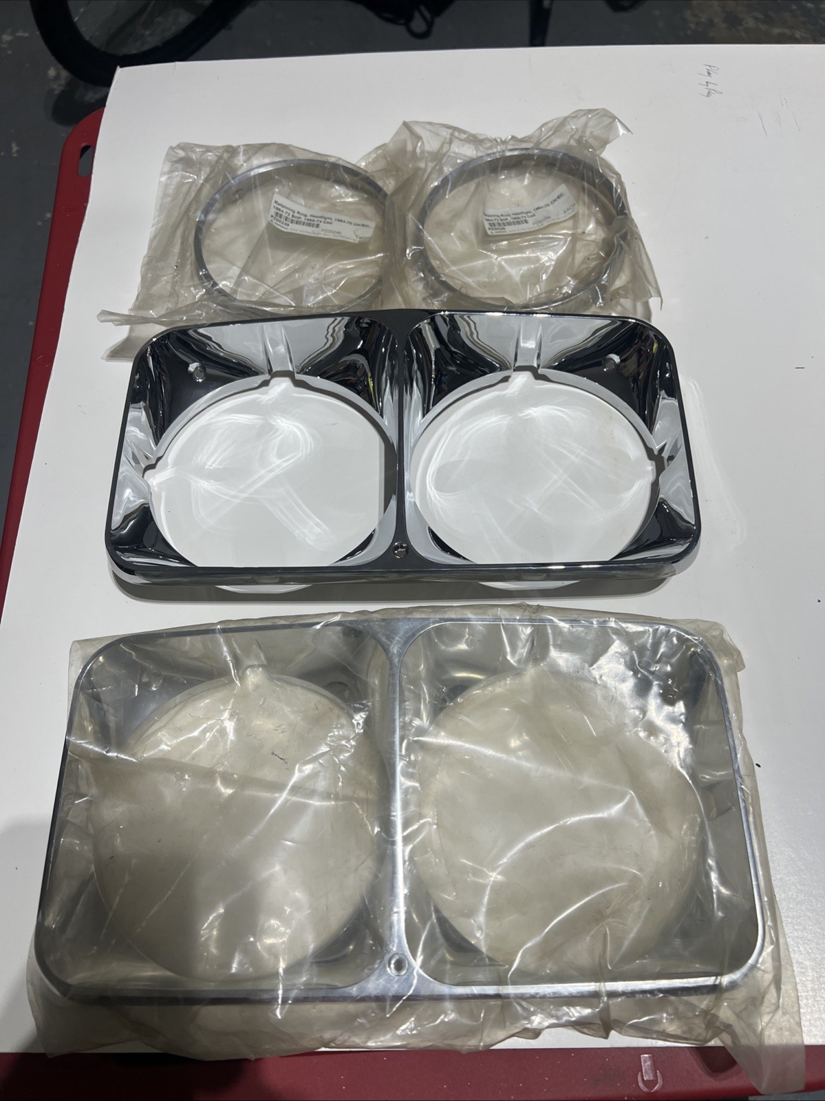 RestoParts Headlamp Bezels 1970 Cadillac Eldorado 1971 Eldorado1973-74 Eldorado