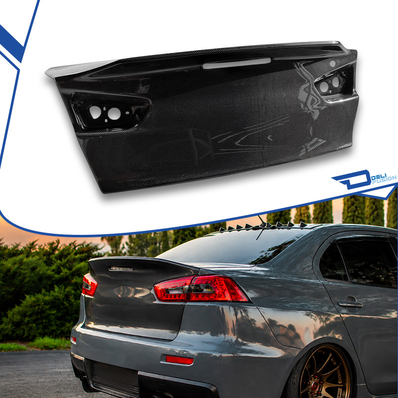 Carbon Rear Trunk Lids Fit 2008-2016 MITSUBISHI Lancer EVO X  CZ4A DO LUCK Style