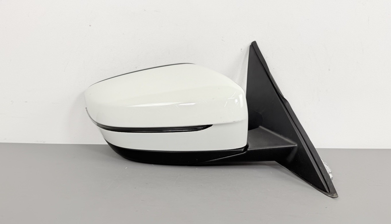 2019-2025 BMW 330i M340i G20 Right RH Side View Mirror Matte Frame White OEM 2019-2025 BMW 330i M340i G20 Right RH Side View Mirror Matte Frame White OEM