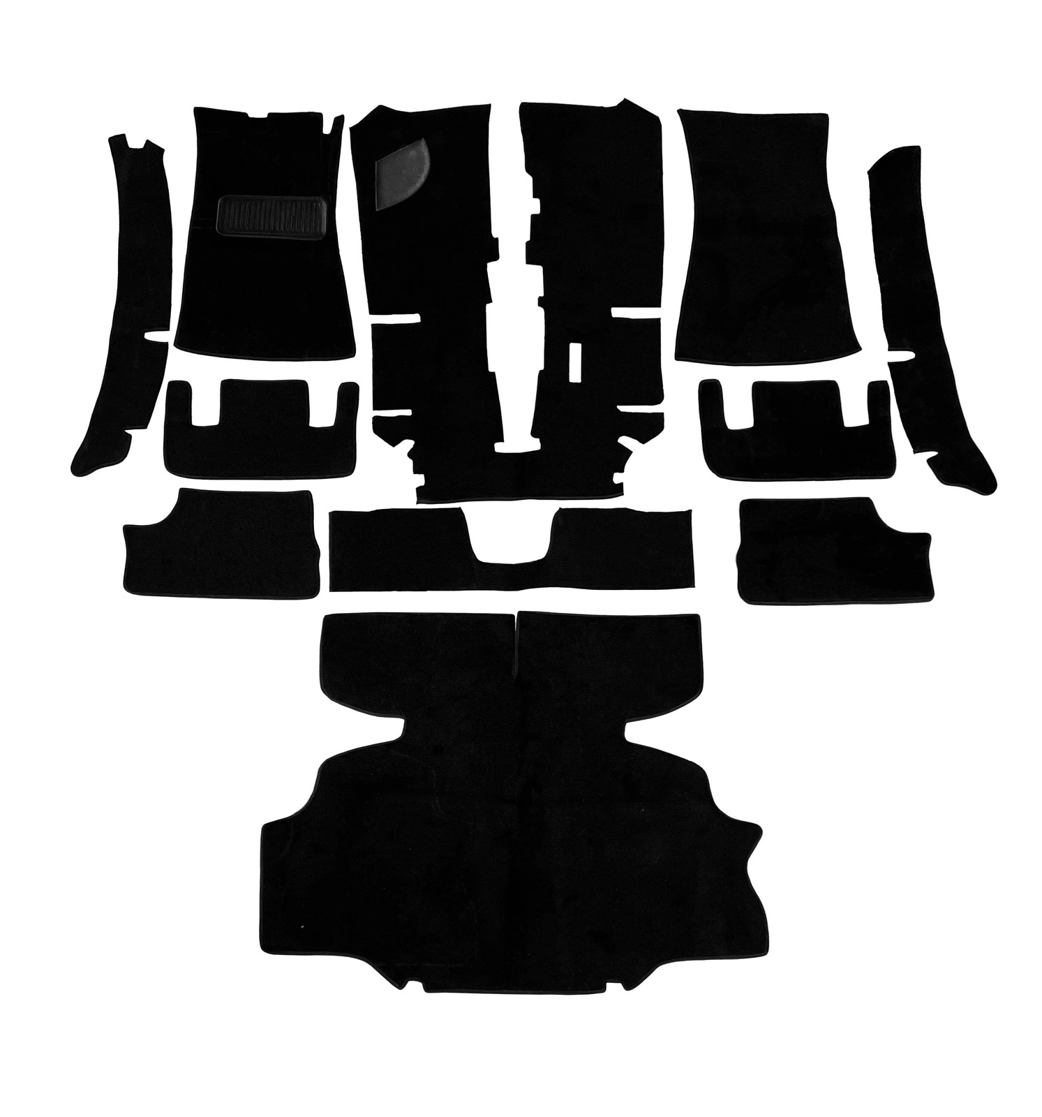 Datsun 260Z Carpet Kit 1974-1975 Complete Coupe Black Charcoal Red Maroon Navy