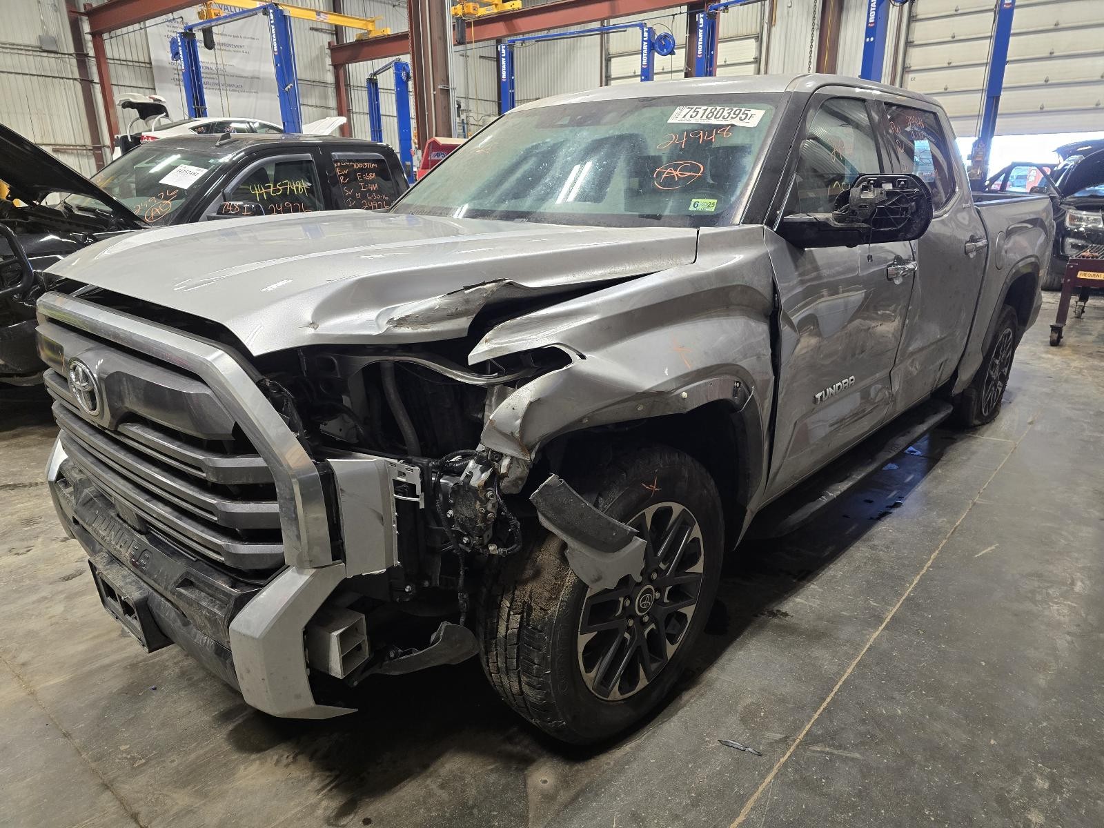 Used Left Curtain Air Bag fits: 2022 Toyota Tundra driver roof Crew Cab Left Gra