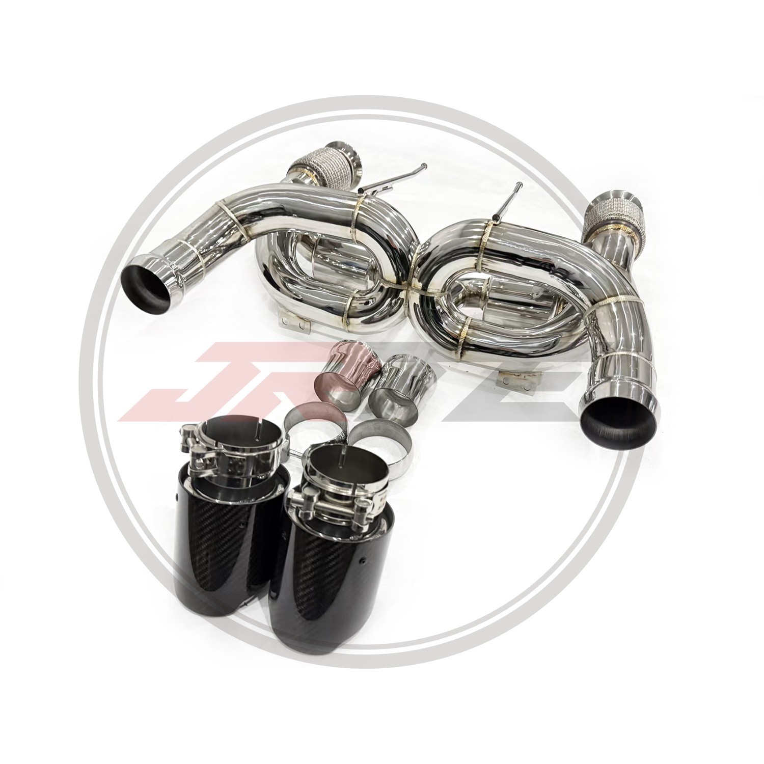Stainless Steel Valved Rear Muffler Exhaust System for McLaren 720S 4.0T V8