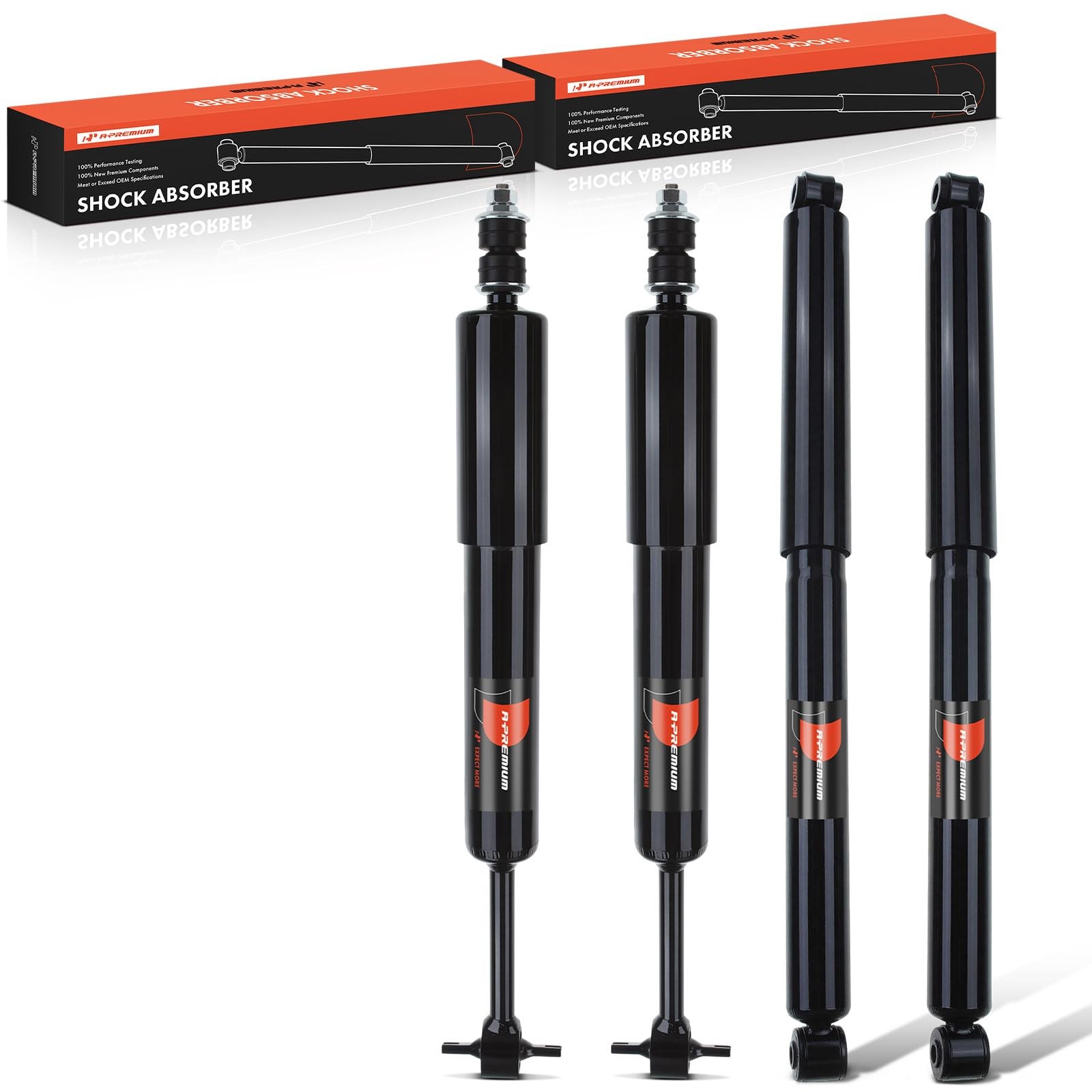 A-Premium Front and Rear Shock Absorbers, Set of 4 A-Premium Front and Rear Shock Absorbers, Set of 4