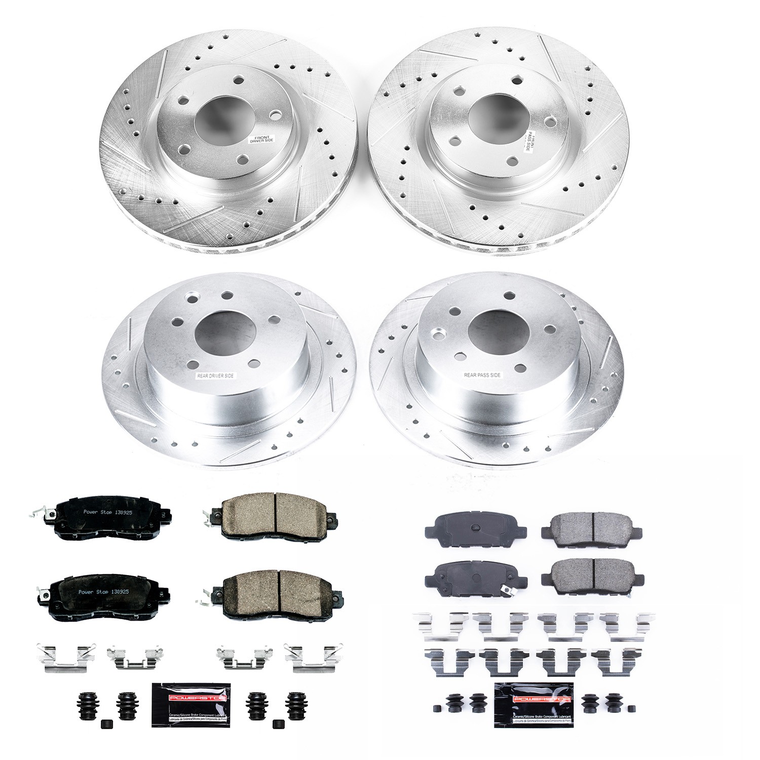 PowerStop Z23 Daily Driver Carbon-Fiber Ceramic Brake Pad and Drilled & Slotted