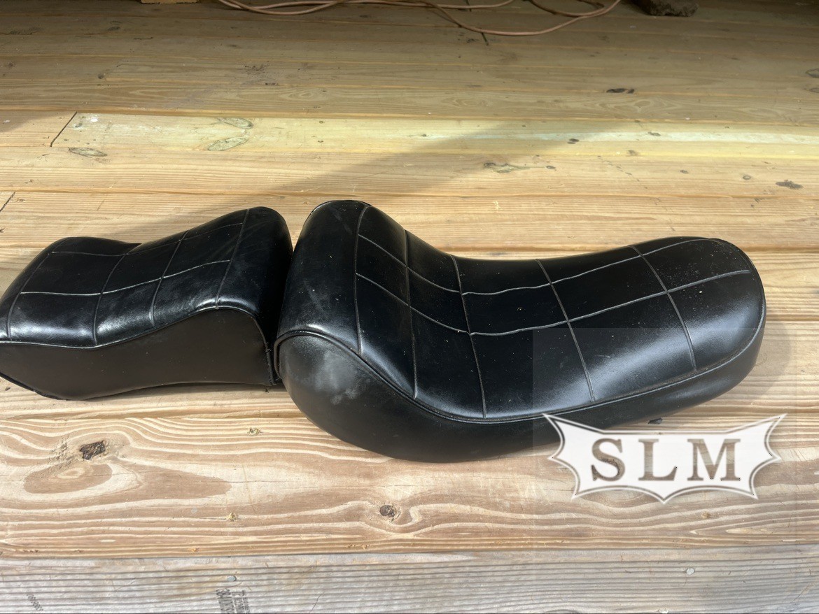 Harley Sportster Seat 2 Piece Solo Pillion Late Ironhead Evo 86-99 XL