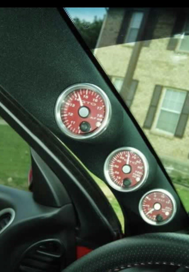 Triple A-pillar pod CUSTOM 2004-2006 gto 04,05,06  Gauge Pod Pontac Gto