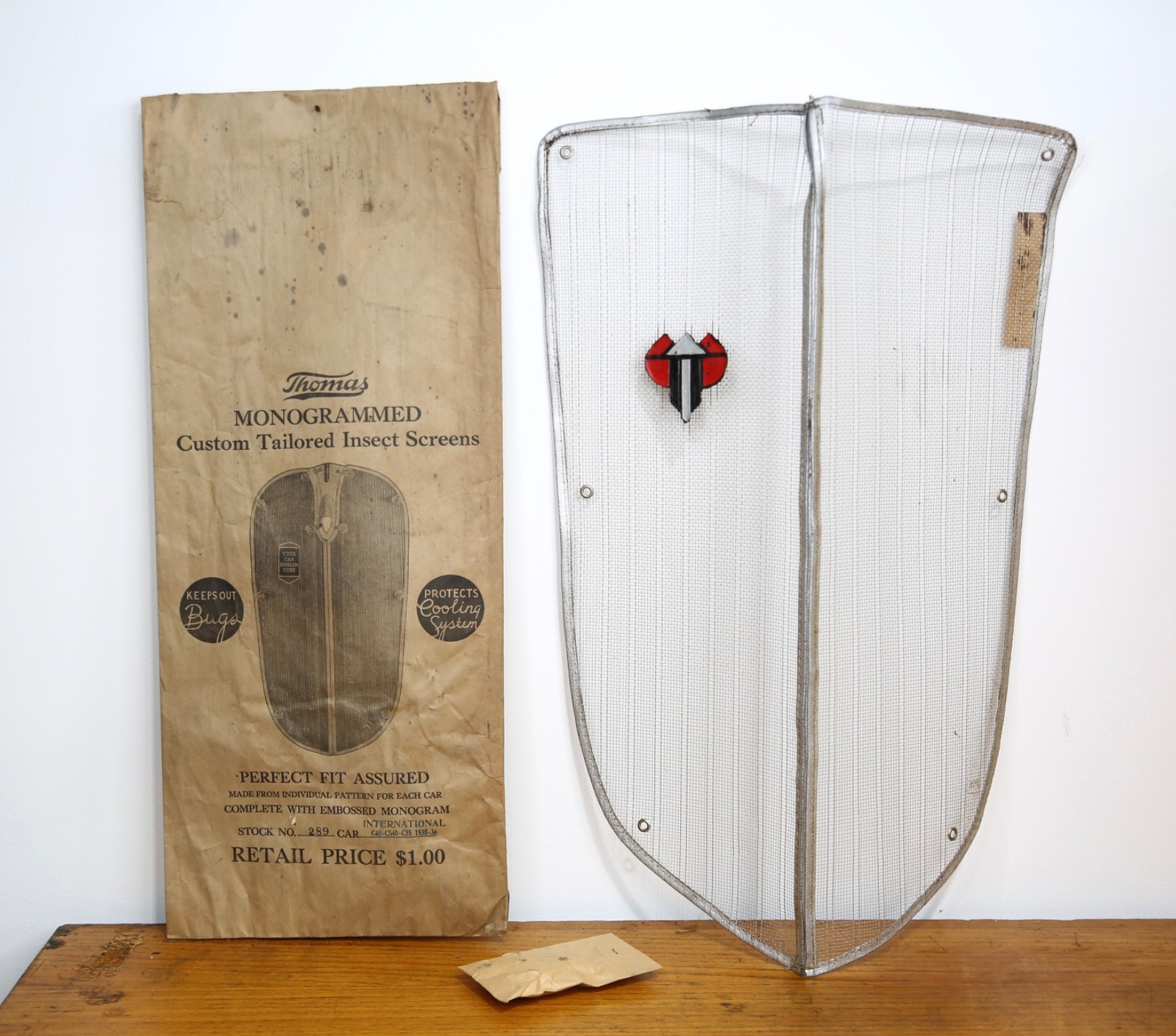 VTG 1935 36 International Truck Radiator Grill Shell Screen Cover Accessory NOS VTG 1935 36 International Truck Radiator Grill Shell Screen Cover Accessory NOS