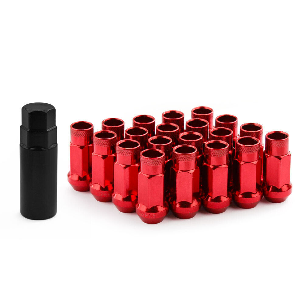 Open End M12 x 1.5mm M12 x 1.25mm 20PCS Forged Steel Racing Wheel Lug Nuts 47mm Open End M12 x 1.5mm M12 x 1.25mm 20PCS Forged Steel Racing Wheel Lug Nuts 47mm