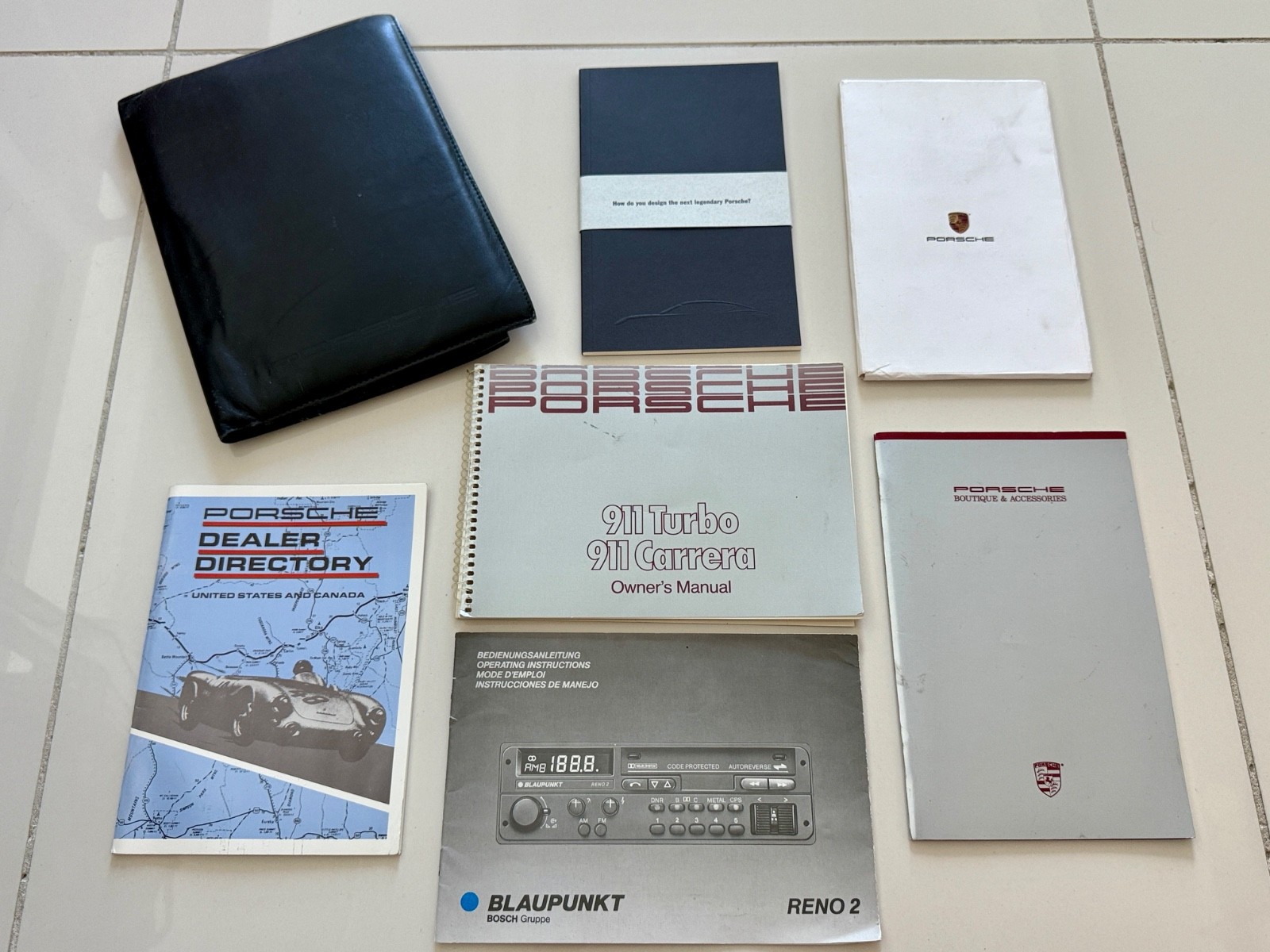 1990-98 Porsche 911 Carrera 2/4 Turbo Owner's Manual + Leather Pouch OEM 1990-98 Porsche 911 Carrera 2/4 Turbo Owner's Manual + Leather Pouch OEM