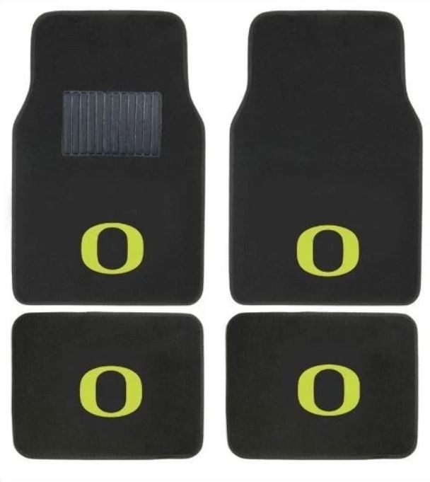 New NCAA Oregon Ducks Car Truck Front Rear Back Carpet Floor Mats Set