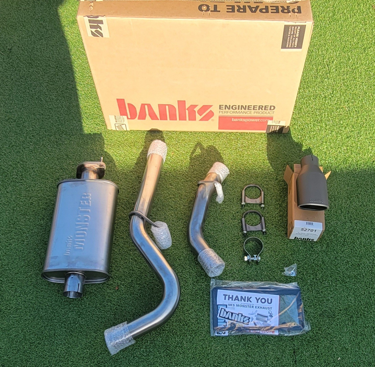 Banks 04-07 Jeep Wrangler Power Monster Exhaust System for 2.4L/4.0L 51315 Banks 04-07 Jeep Wrangler Power Monster Exhaust System for 2.4L/4.0L 51315