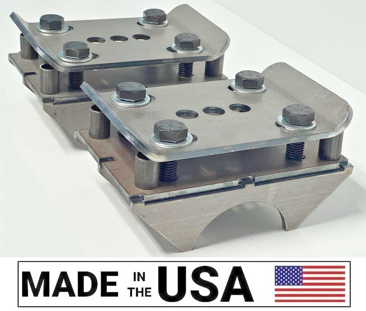 [SR] Steel U-Bolt Eliminator Kit GM 10.5 in 14 bolt, Dana 70 Sterling 10.25 Axle