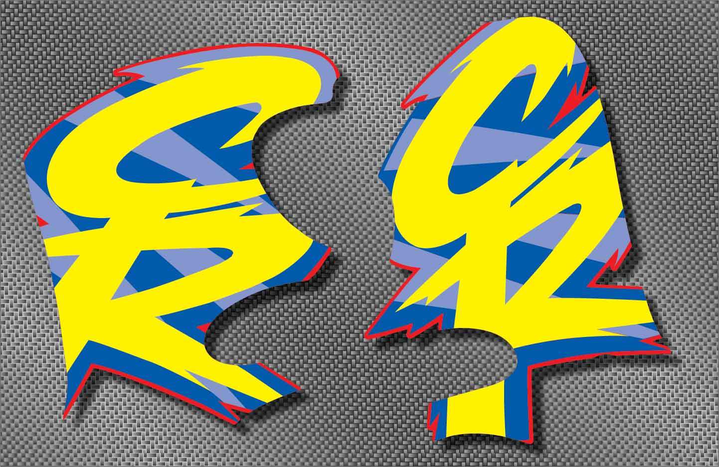 1994 94 Honda CR 125 250 Radiator Shroud decal sticker graphic Thick MX 18mil