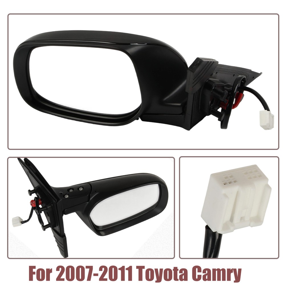 LH Driver Side Power Door Side View Mirror Fit For Toyota Camry 2007 2008-2011