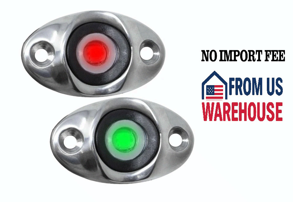 TACO Marine Surface Mount LED Side Navigation Light Set - 1-3/4 TACO Marine Surface Mount LED Side Navigation Light Set - 1-3/4