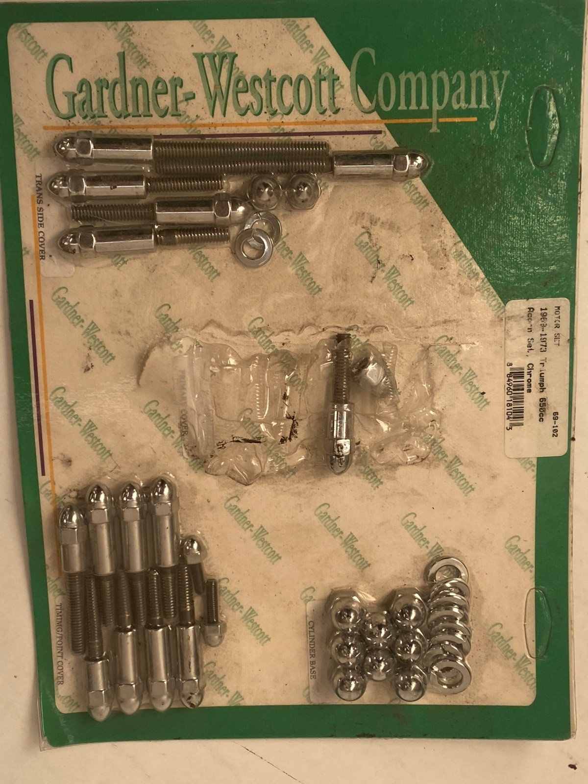 Triumph 650 1969-1973 GARDNER and WESTCOTT NOS CHROME ACORN SET 69-102 C Triumph 650 1969-1973 GARDNER and WESTCOTT NOS CHROME ACORN SET 69-102 C