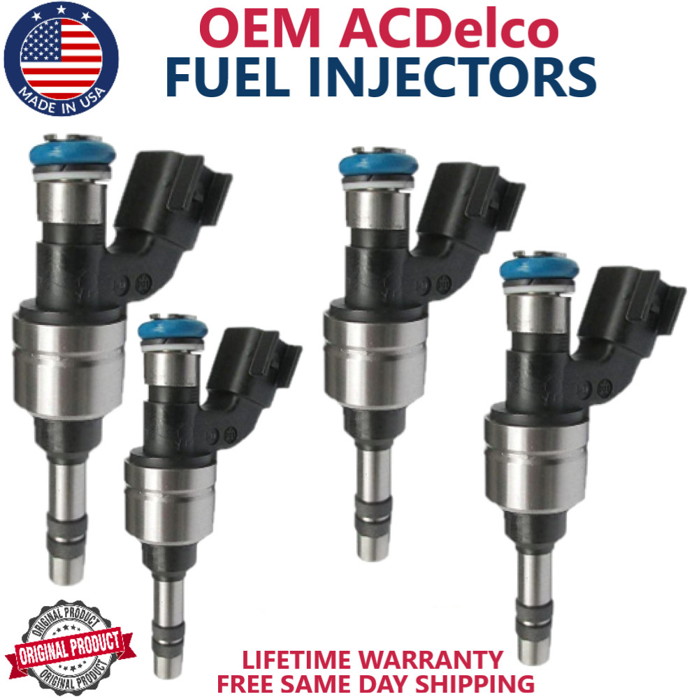 NEW OEM ACDelco x4 Fuel Injectors For 2011-17 Buick Chevrolet GMC 2.4L 2.0L 2.5L