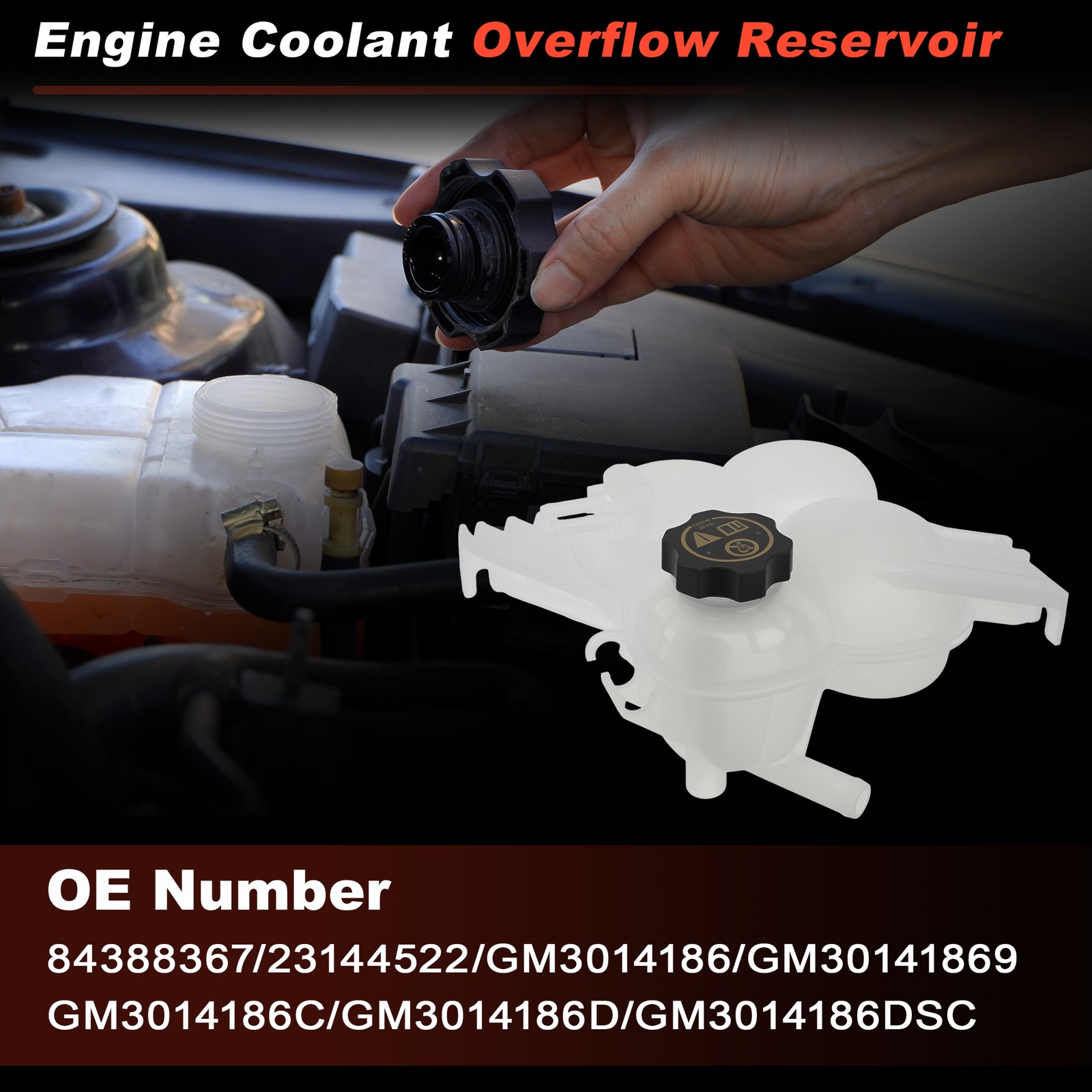 Coolant Expansion Reservoir Tank for Chevy Colorado for GMC Canyon 2015-2022