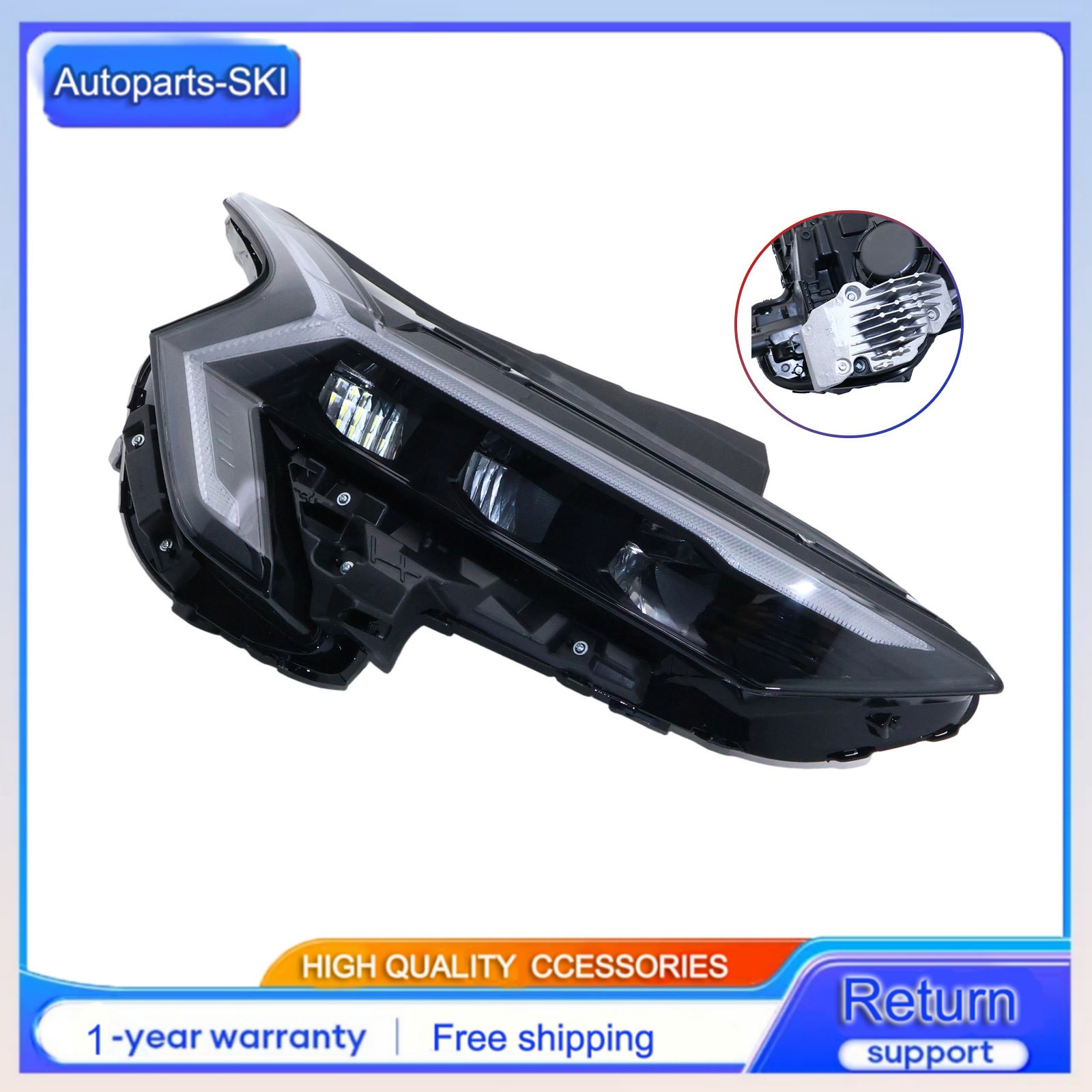 92102-L2550 for 2025-2026 Kia K5 EX LXS GT Passenger Side LED Headlight Assembly