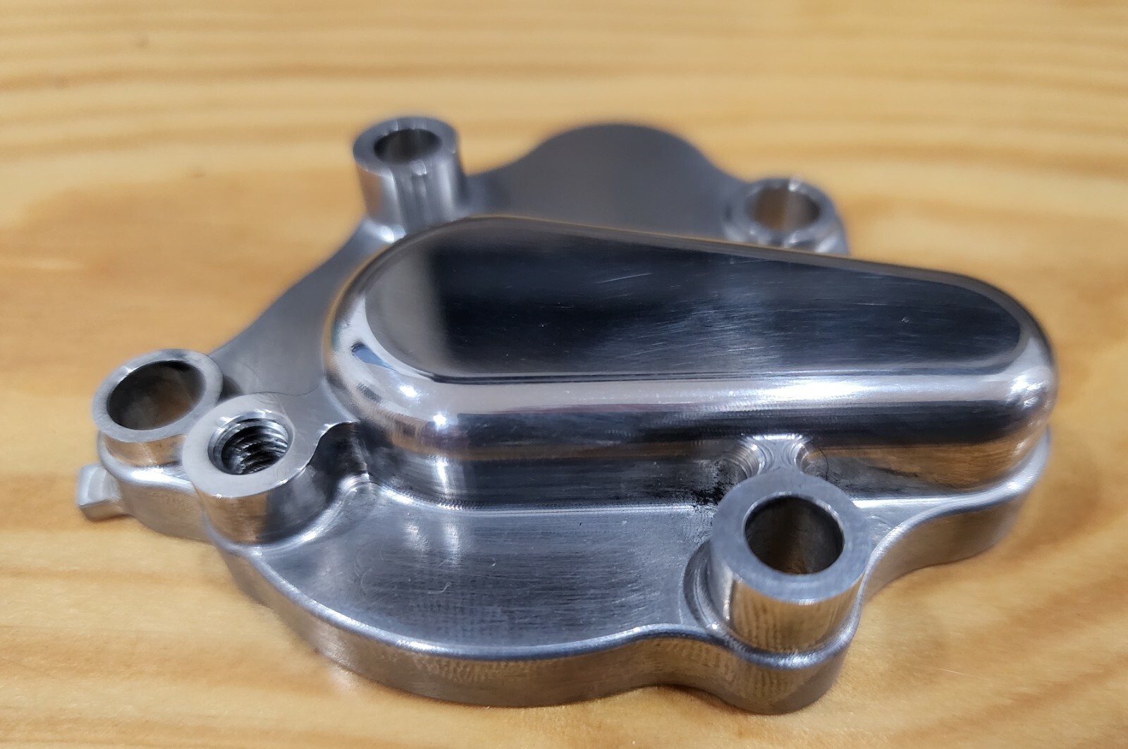 1985 - 1991 Honda CR250 Water Pump Cover Polished 1985 - 1991 Honda CR250 Water Pump Cover Polished