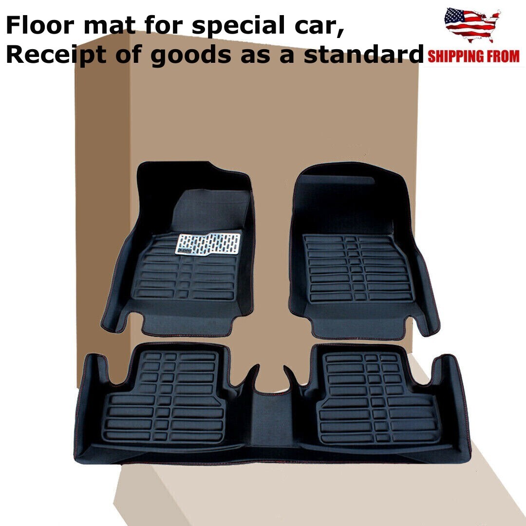 Anti-Slip Custom Fit XPE Floor Mats Liners For Honda CR-V 2012-2016 Black