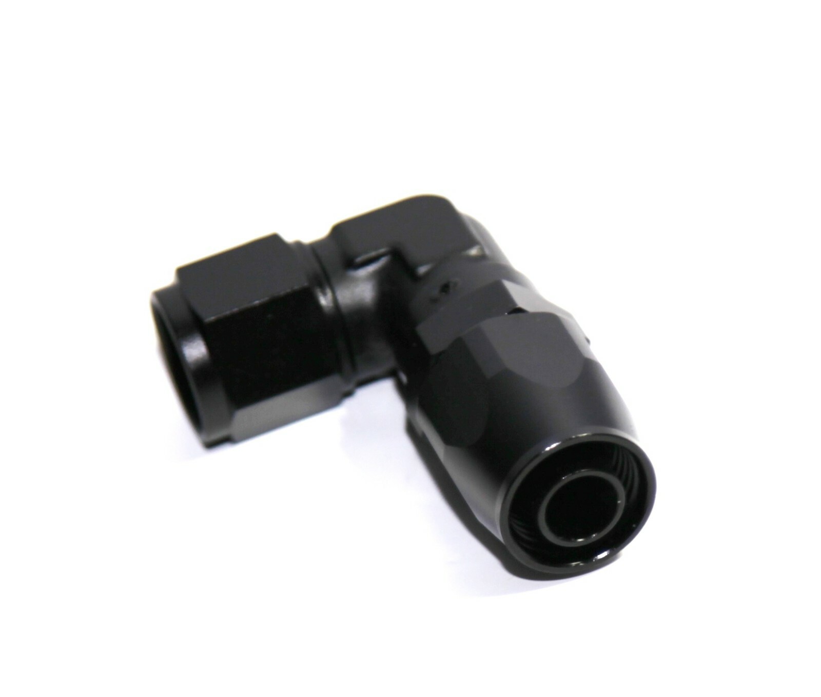 10AN AN-10 90°Degree Swivel Fuel Oil Gas Line End Union Elbow Fitting Black 10AN AN-10 90°Degree Swivel Fuel Oil Gas Line End Union Elbow Fitting Black